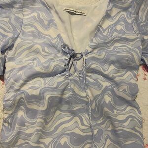 Abercrombie & Fitch Pastel Swirl Blouse